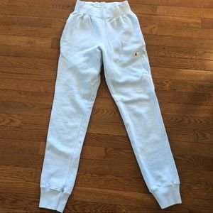 baby blue Champion joggers size XS